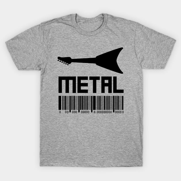 Metal Guitar Art T-Shirt by Abeer Ahmad